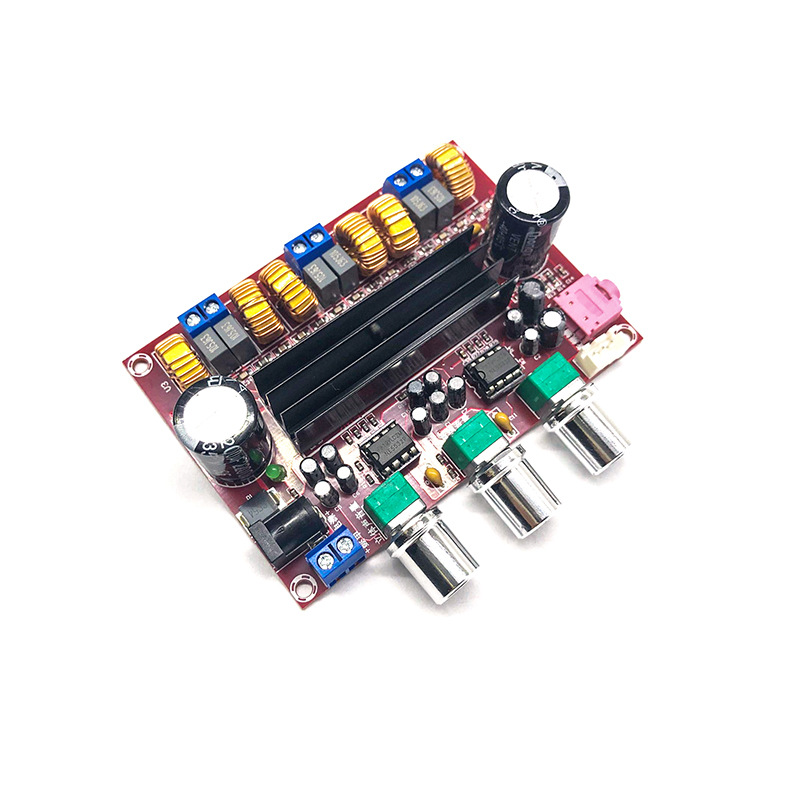 XH-M139 viejo 2,1 canales tablero del amplificador digital 12V-24V voltaje amplio TPA3116D2 2*50W + 100W