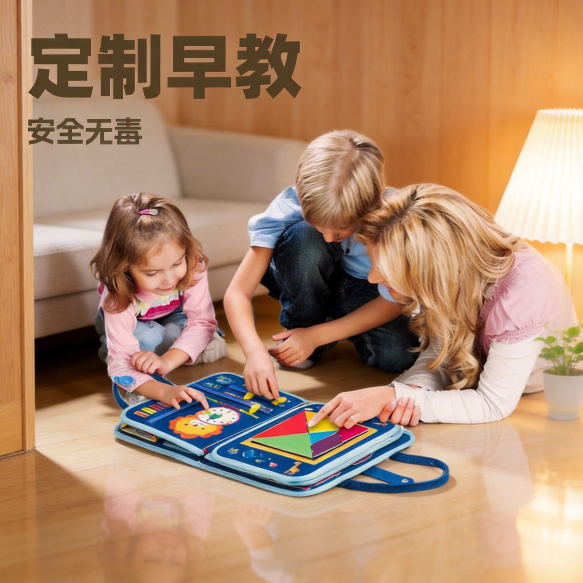 Puzzle infantil educación temprana libro de tela de felt ocupado tablero bebé doble cara velcro no se rompe juguetes fabricantes al por mayor