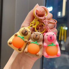 ライトアップカピバラキーホルダー発光ナイトライトテレビペンダントかわいいカピバラバックパック小さなギフト卸売