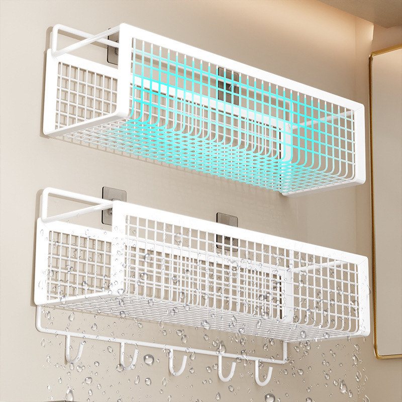 [big Sale] Bathroom Storage Rack Toilet Toilet Rack Wall-mounted Storage Rack Without Punching Wall Bathroom Storage