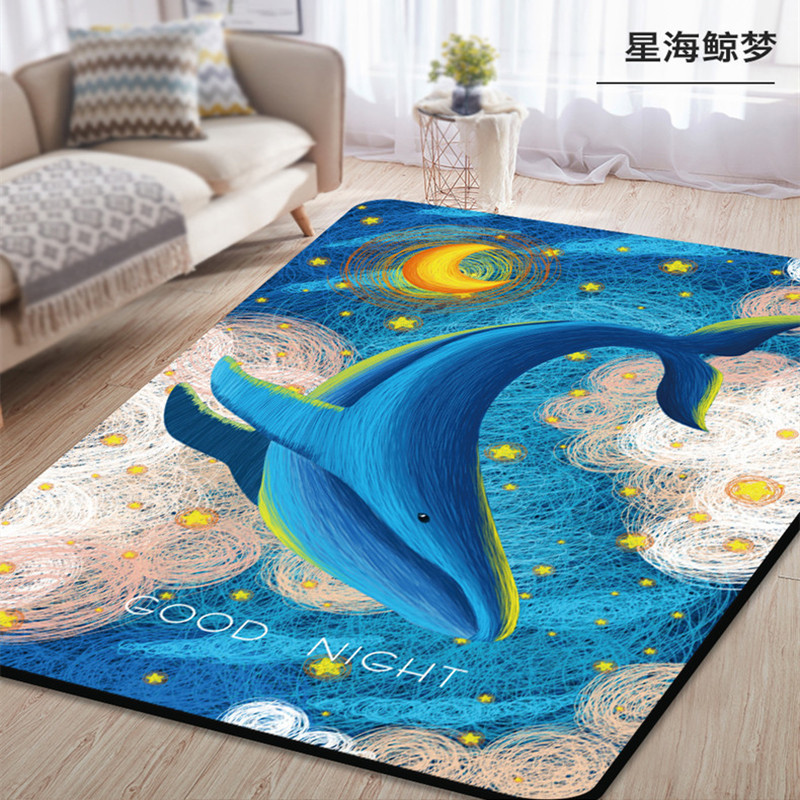 ♔ Extra Wide and Thick Printed Double Yoga Mat, Soundproof and Non-Slip Children's Crawling Mat, Large Size In-Stock Fitness Mat