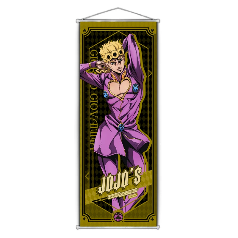 Jojo hanging painting anime character peach skin velvet scroll painting two -dimensional student gift wall decoration new model