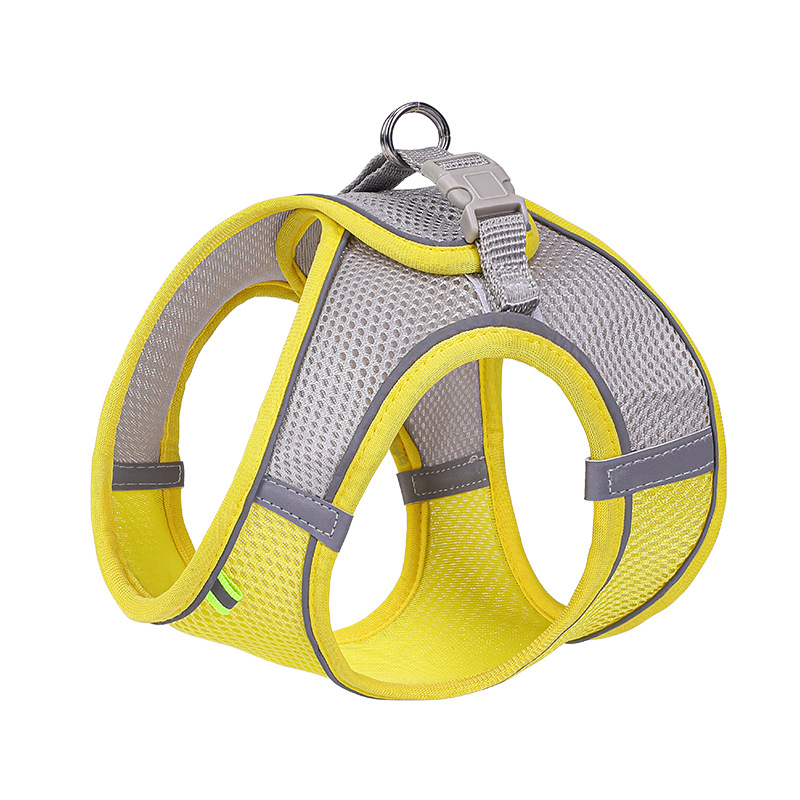 Nueva correa de pecho para mascotas chaleco correa de perro reflectante transpirable cuerda de perro suministros para mascotas al por mayor en stock