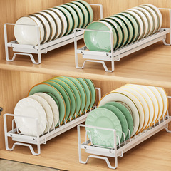 Kitchen bowl and dish draining rack built-in cabinet home countertop bowl cabinet window sill small bowl and plate storage rack