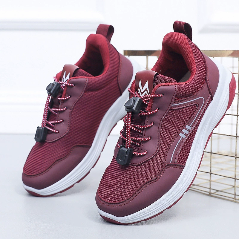 Прогулочная обувь для среднего и пожилого возраста, мягкая подошва, легкая повседневная обувь, мужские и женские кроссовки, обувь для мам, прямая цельная доставка с фабрики