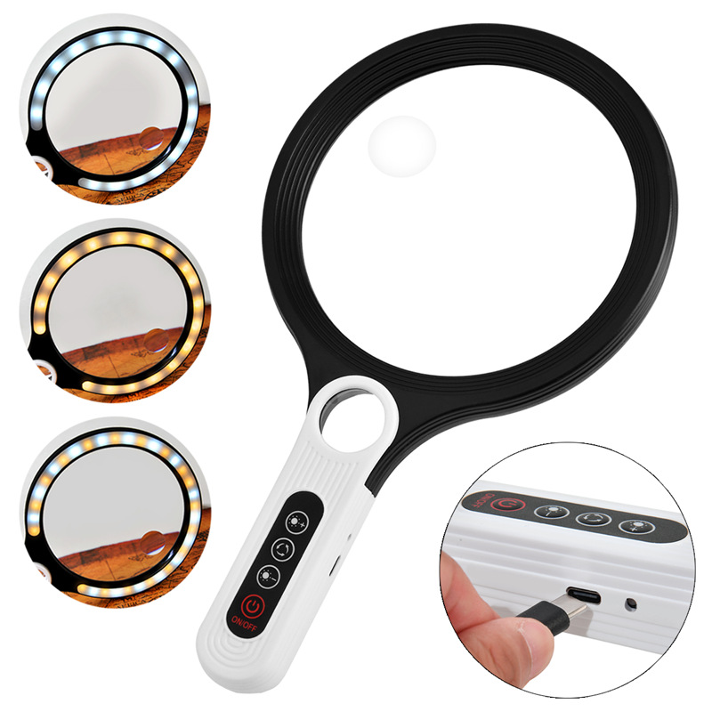 Handheld lens charging