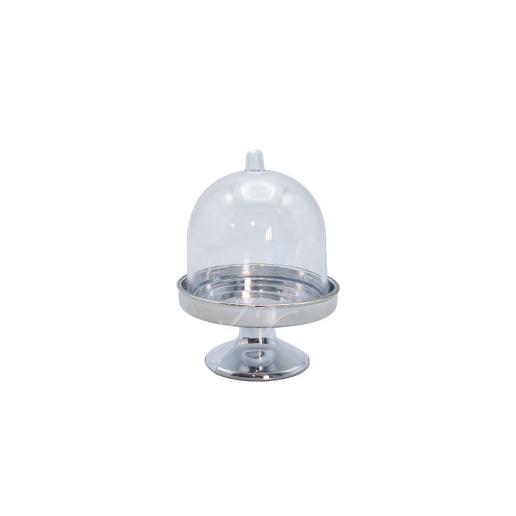 Creativa nueva caja de dulces de boda hueca transparente color forma de bandeja caja de plástico taza de postre bandeja de pastel