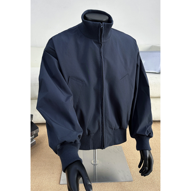 Bomber Flight Jacket Men's Autumn Trendy Brand Cleanfit Silhouette Short High Street Baseball Jacket Top