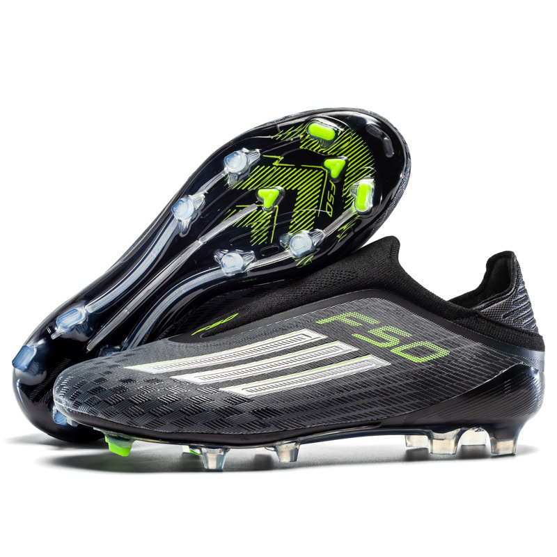 Zapatos de Fútbol de Corte Bajo para Adultos de TPU y EVA Transpirables para Césped Natural y Artificial