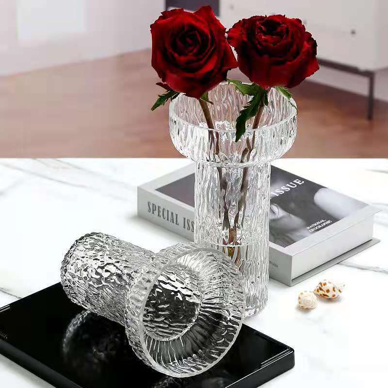 Modern transparent glass minimalistic decorative flowers for living…