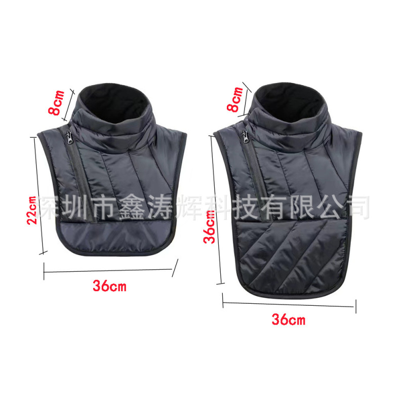冬の防風で首を囲むアウトドア防寒とベルベットのバイクの胸を保護します。|undefined