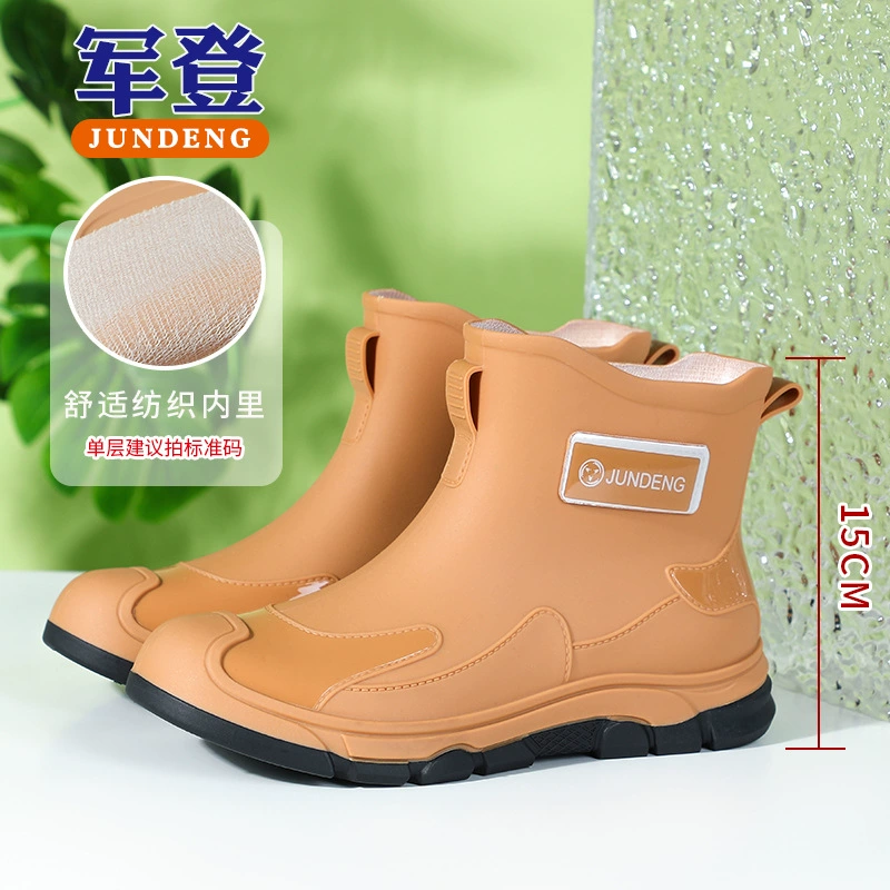 Ankle Work Boots, Unisex Short Cylinder, Wear‑Resistant Non‑Slip, Optional Cotton Lining, Sizes 35–44