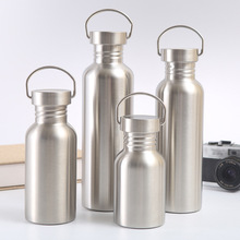 跨境厂家美式大口运动瓶单层304不锈钢保温杯户外便携运动水壶