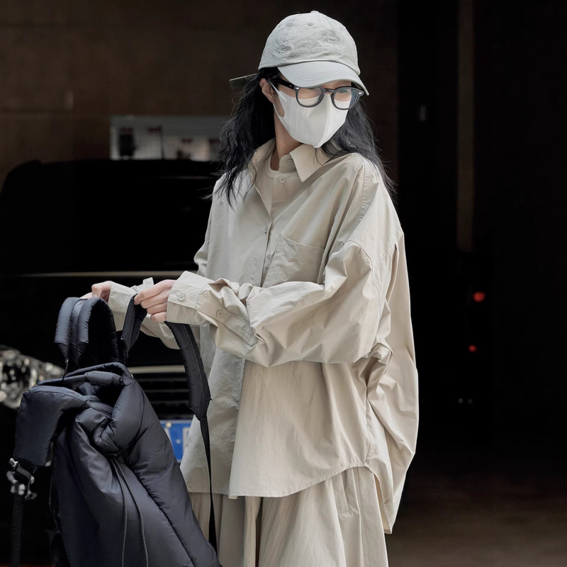 Summer New Japanese Mountain Style Outdoor Sports Profile Shirt Loose Slim-fit Casual Top for Women