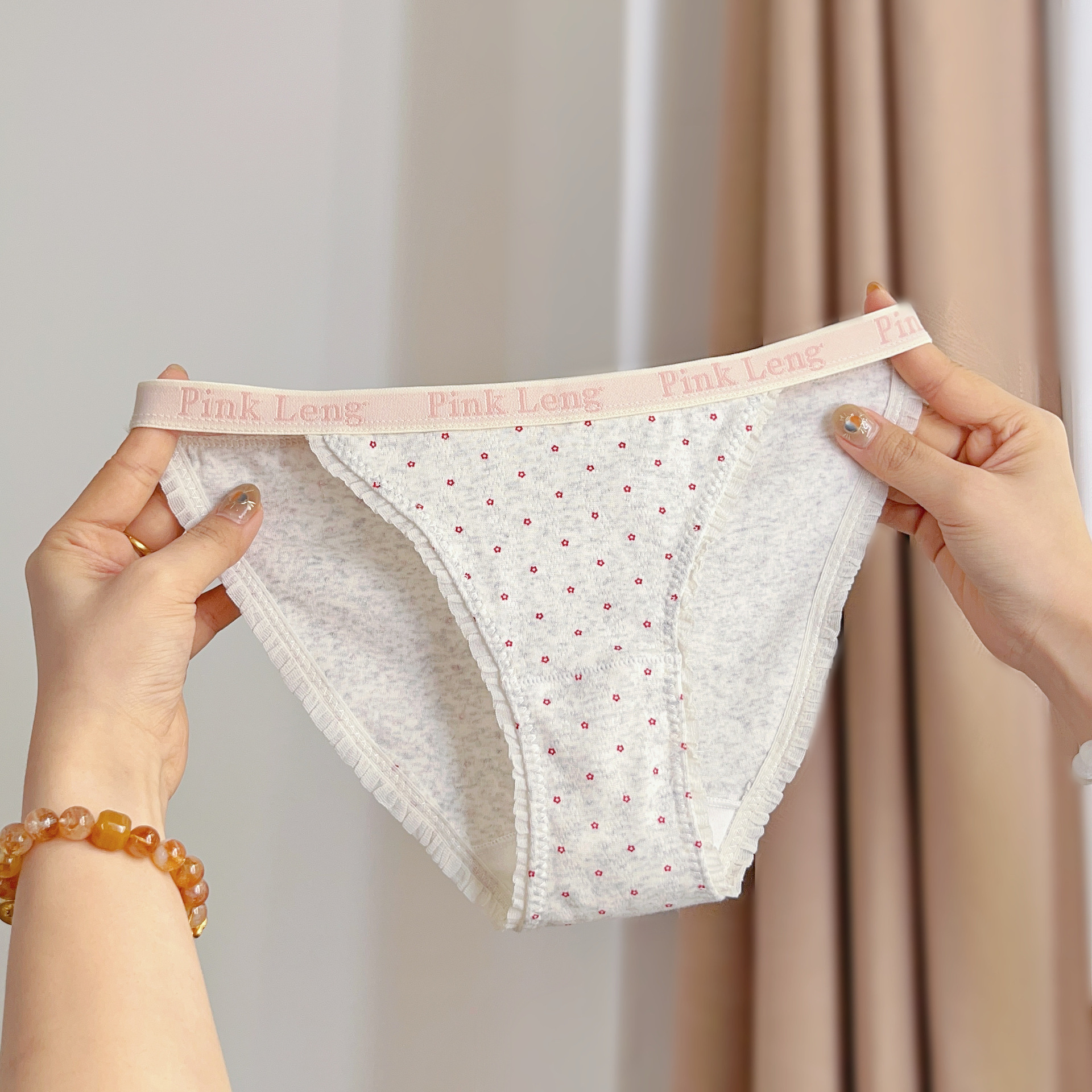 American Hottie~New Cotton Underwear, Sexy High Slit, Comfortable, Skin-Friendly, Breathable, Pure Lust Girl Briefs