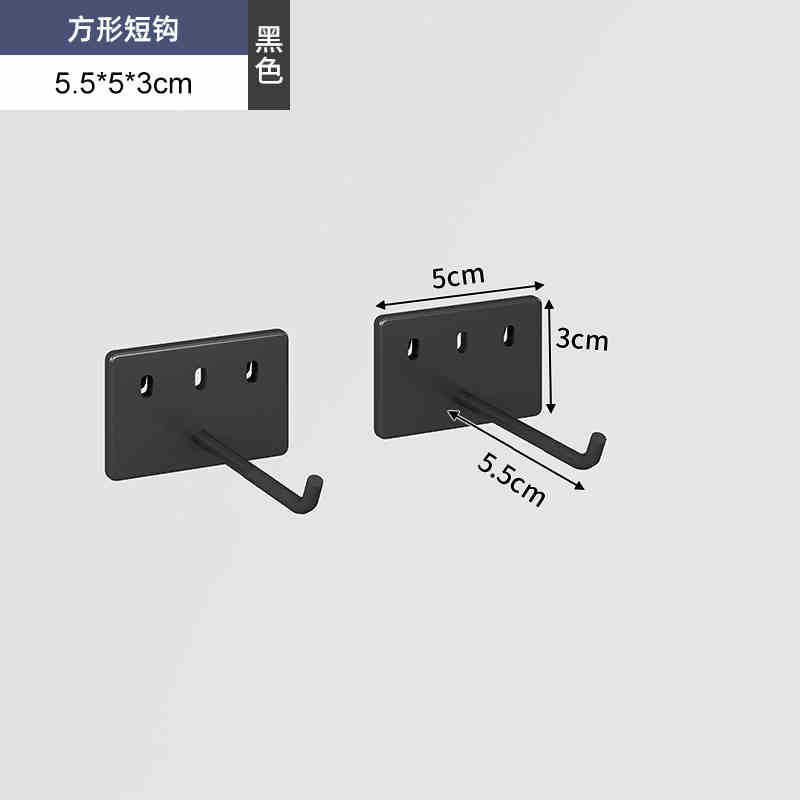 Tablero de agujero redondo, estante de estante de pared, almacenamiento de pantalla de acero inoxidable, herramientas de hardware, pared de tablero colgante universal