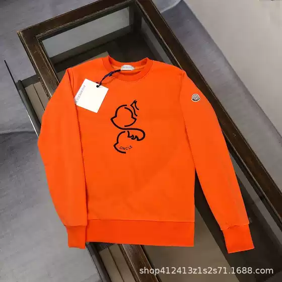 High Version Autumn Winter New Moncler Men's Sweatshirt Crewneck Embroidered Logo Moncler Miao Top Jacket Sweatshirt Trendy