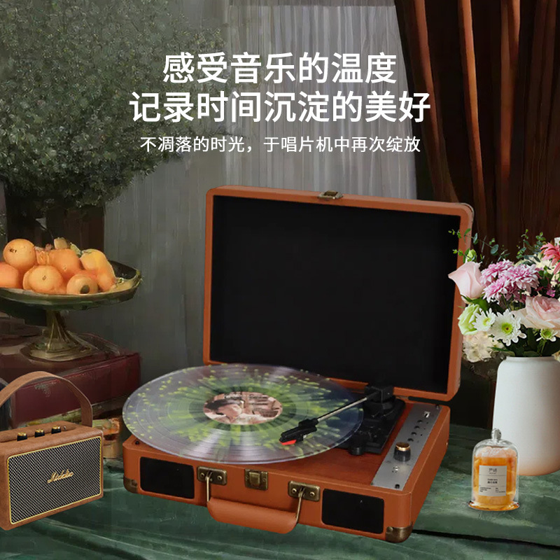 现货复古客厅装饰立体声留声机音响家用欧式礼品电唱机|undefined