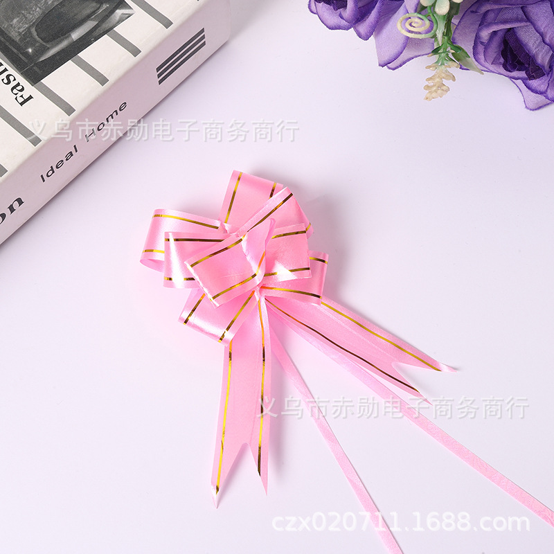 23 arco mano tire flor boda coche decoración regalo embalaje corbata flor bonsai decoración tire flor cinta al por mayor