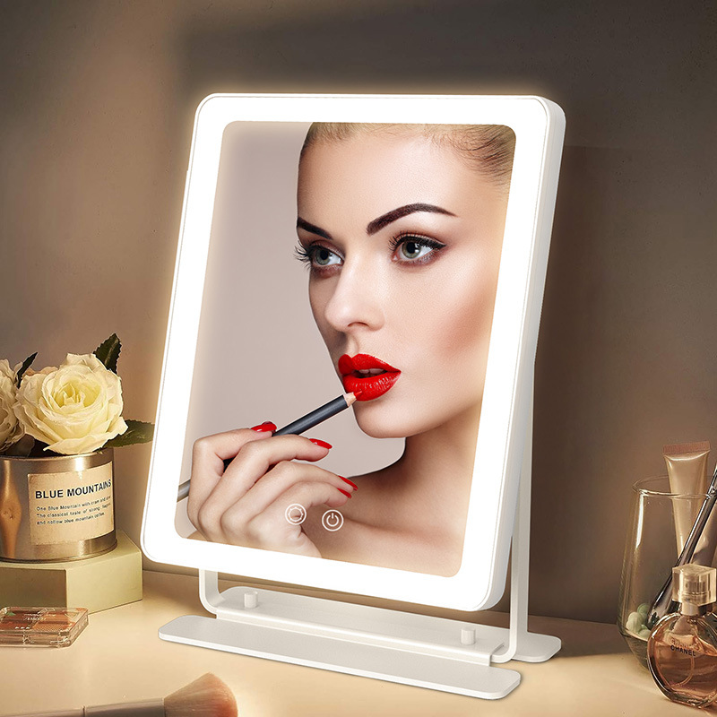 Espejo de maquillaje de Hollywood bombilla led escritorio de escritorio con luz espejo de tocador inteligente salón de belleza profesional