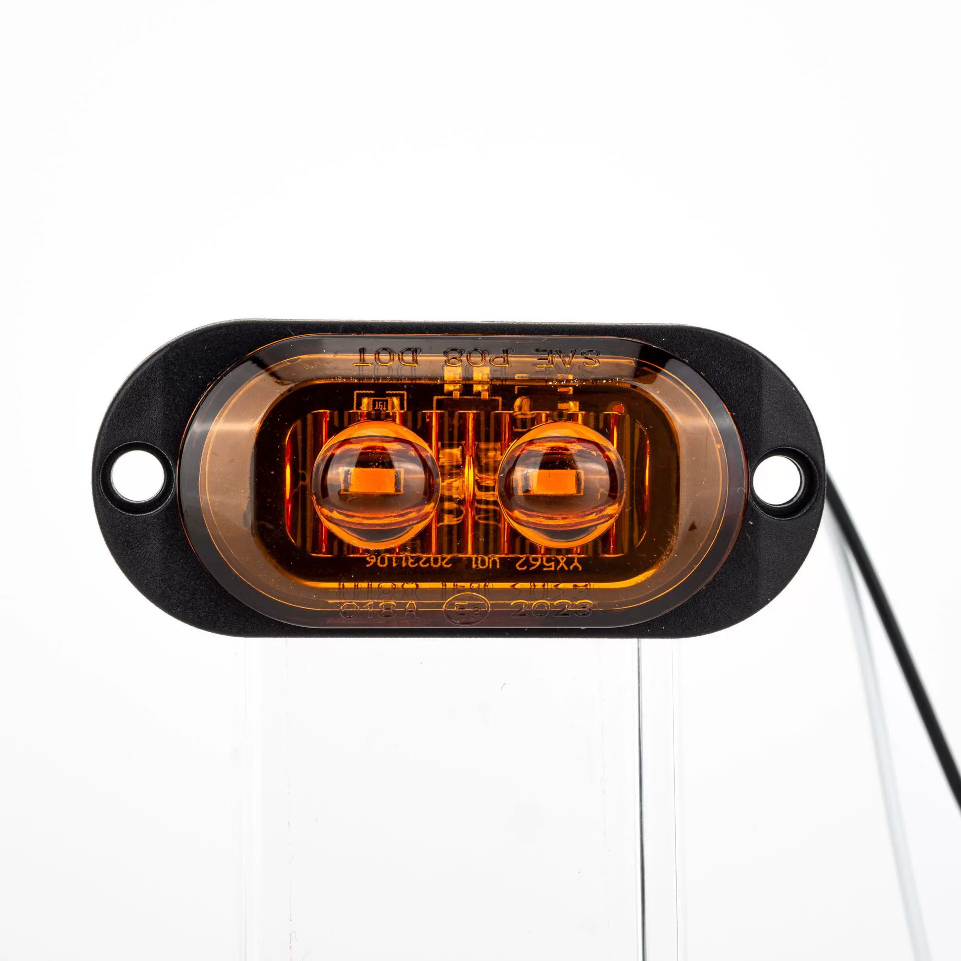 HY-2 Black Hawk Series E8 Truck 2LED Lens Side Light 12-24V Фонарь для прицепа Amazon MK-019