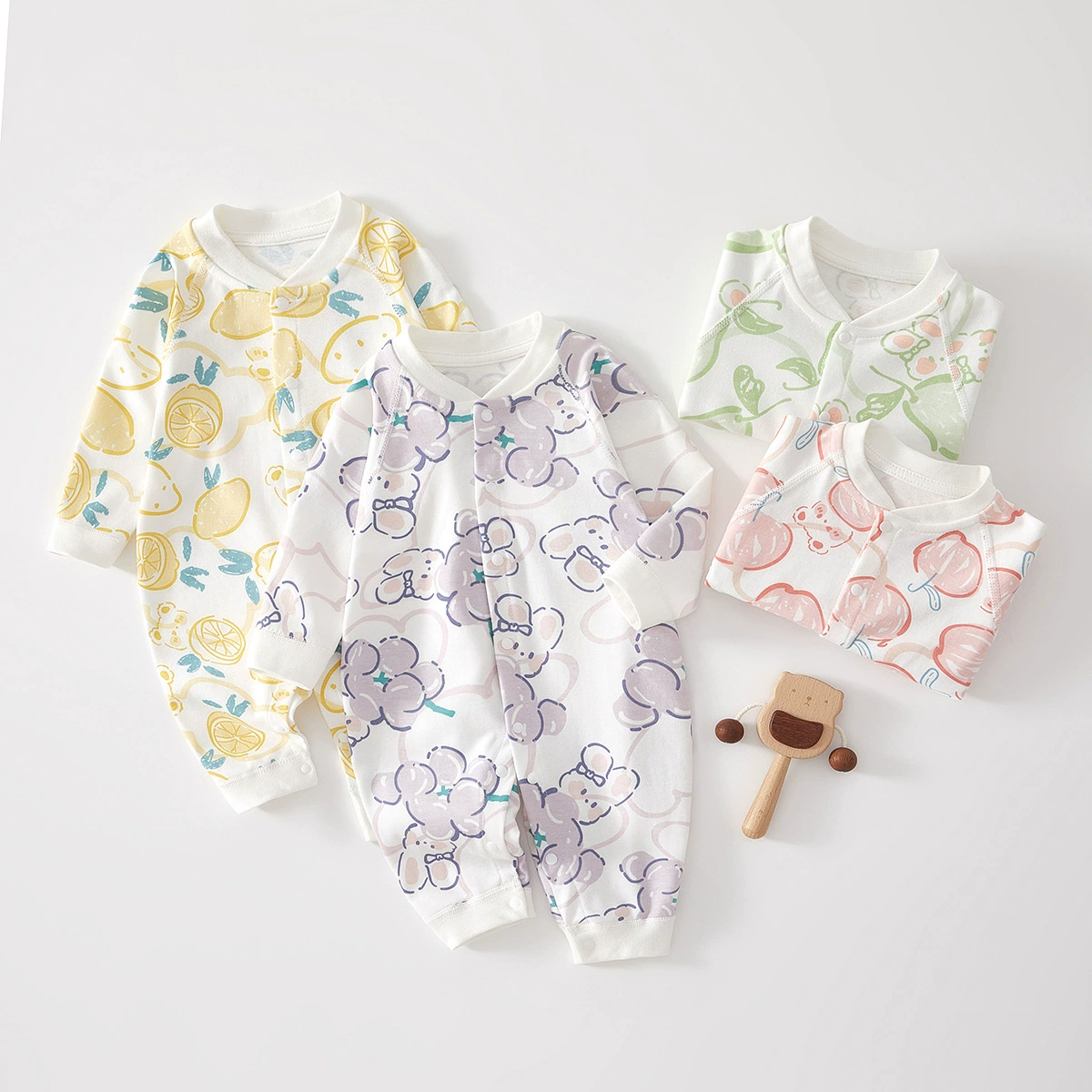 Детская комбинезон Весенний и Осенний хлопок Одежда для новорожденных