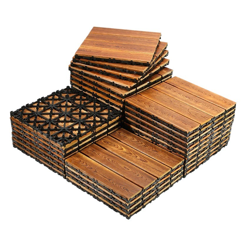 Антикоррозийный деревянный пол, Ремонт балкона, укладка открытой террасы, дом на открытом воздухе, самомощение карбонизированного пола для сращивания