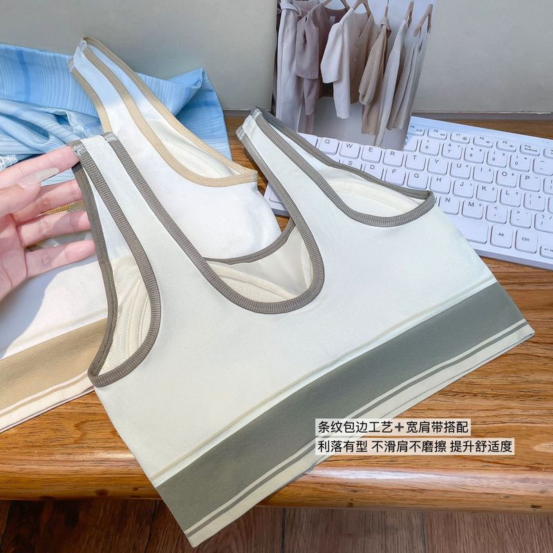 8715复古风宽肩美背新裸氨无缝莫代尔棉高颜值内衣柔软无痕固定杯|undefined