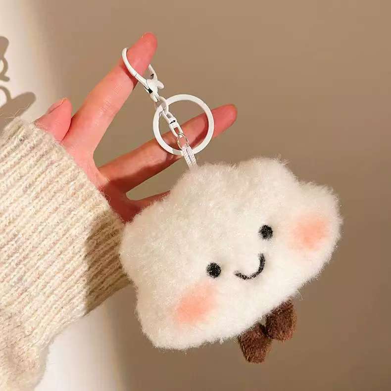 かわいいぬいぐるみ車のキーホルダー、キーチェーン、バッグの飾り、ちょっとしたギフト、子供向け遊園地の小さな人形|undefined