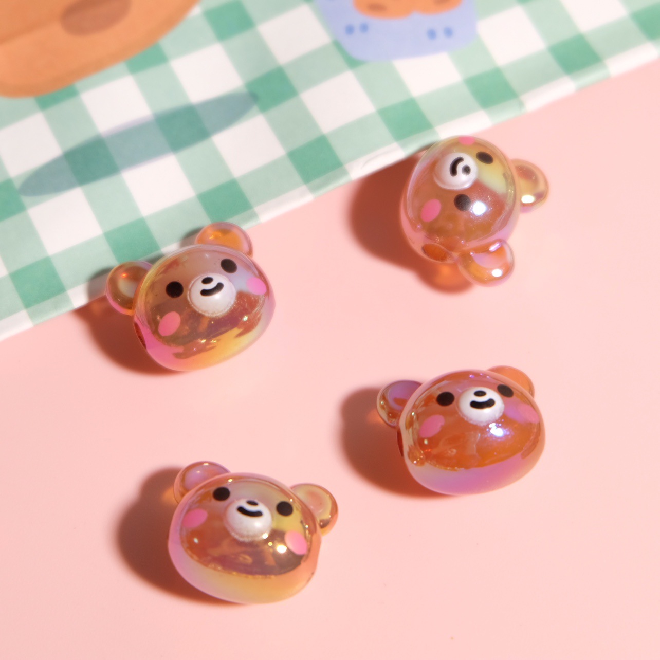 5g Weight Beads Jewelry Making Type 18 * 20mm Jewelry Making Size DIY Jewelry Accessories Classification 1 Piece Quantity Acrylic Material Rabbit, Star, Bear Pattern Cartoon Style Style 1 Piece 18 * 20mm Arylic Rabbit Star Bear DIY Jewelry Accessories Beads 6
