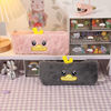 Cartoon cute plush Japanese capacious pencil case for elementary school students, duck