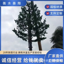 厂家制作仿真树铁塔景观塔 钢结构仿生树美化塔 仿松生树通信塔