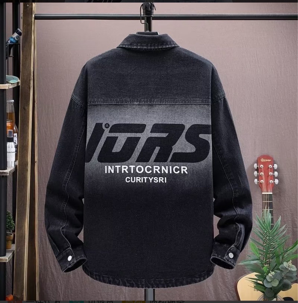 Geacă de blugi pentru bărbați stil lejer primăvară toamnă_voghion.com