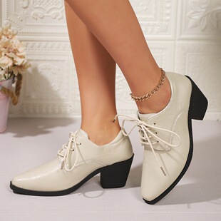 A 28446 Pointed Toe Lace Up Shoes ���^ϵ��Ь