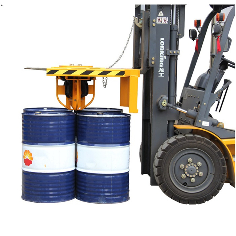 现货供应YL4叉车用搬运夹油桶吊具四油桶夹钳铁桶塑料桶勾爪鹰嘴