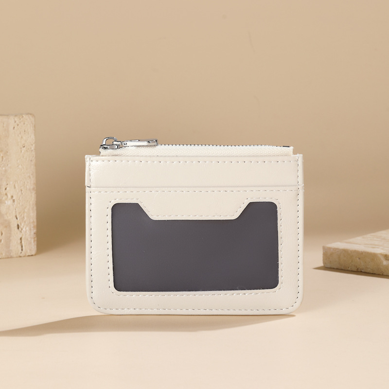 Nuevo tipo de billetera para damas simple estilo coreano corto se puede colocar en la licencia de conducir multi-tarjeta pequeña billetera multi-tarjeta llavero