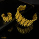 Hot Selling Dai Brass Flower Opening Bracelet Women 24k Gold Plated Dubai India Nigeria Bride Bracelet