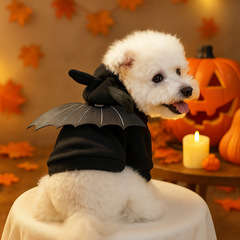 2025 秋と冬ハロウィンペット服犬服猫服カジュアルファッション服コスチュームコウモリスウェットシャツ
