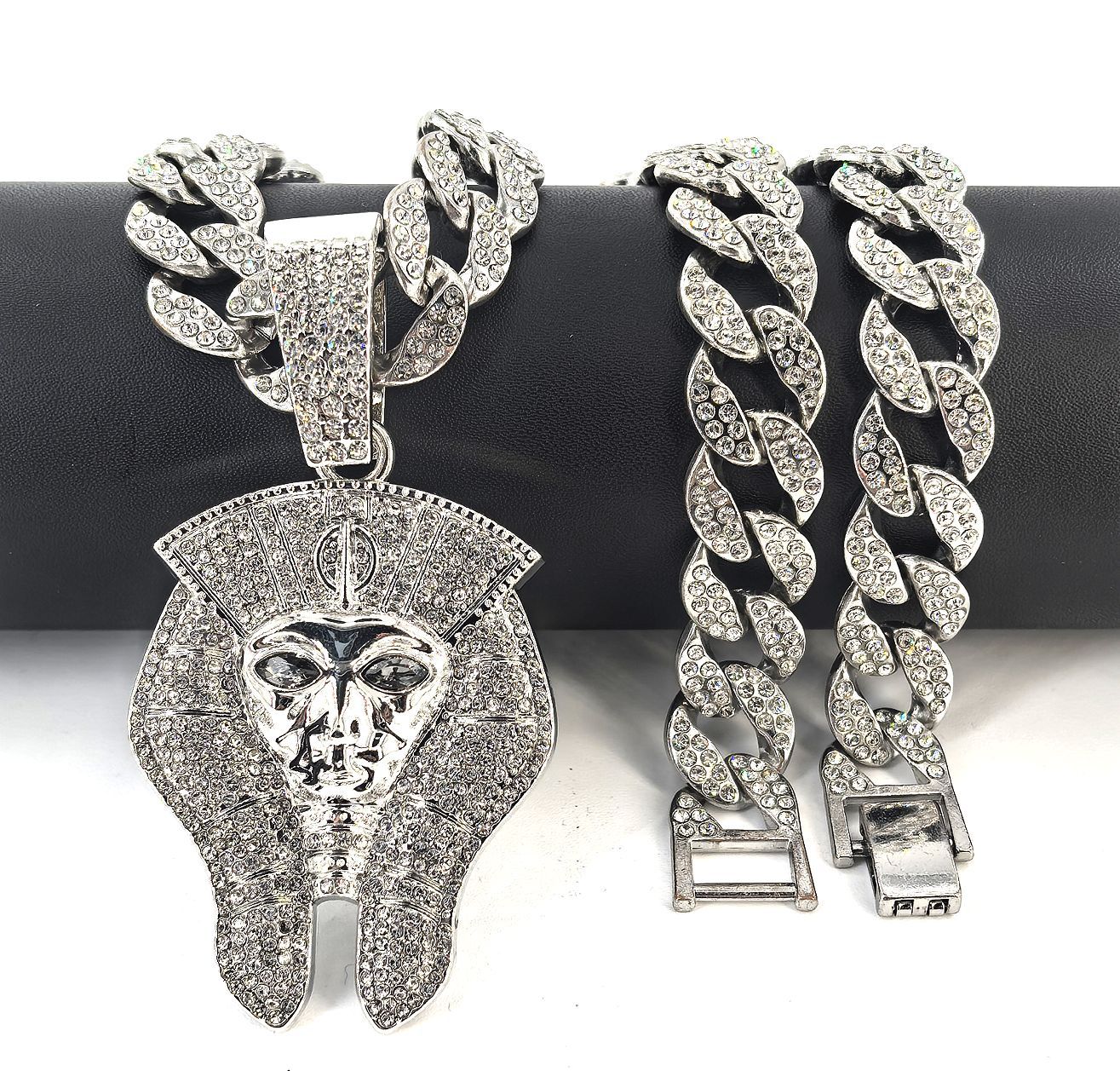 Europa y los Estados Unidos creativos hip hop diamantes retrato colgante avatar modelado exagerado moda hip hop accesorios clavículas al por mayor