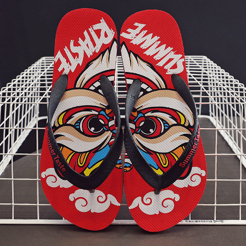 Chanclas para verano, para hombre, para uso en exteriores e interiores, antideslizantes, resistentes al desgaste, sandalias de playa de caucho vietnamita, informales y versátiles.