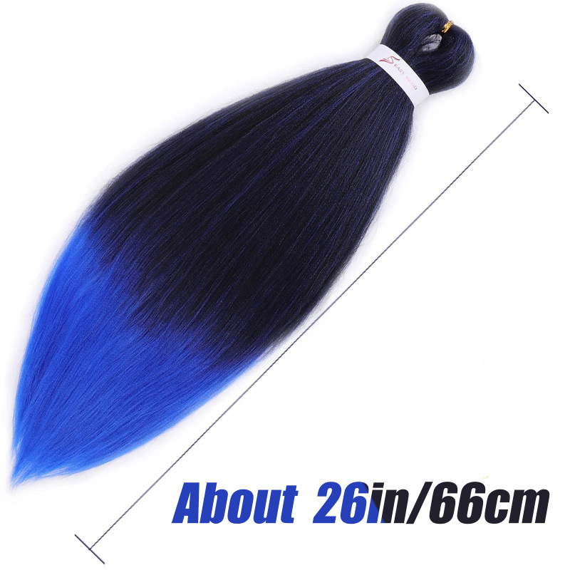 Trama dei capelli capelli lunghi lisci trecce sfumate parrucca africana 26 pollici può essere tessuta trecce sporche pezzo di capelli all'uncinetto trama dei capelli_voghion.com