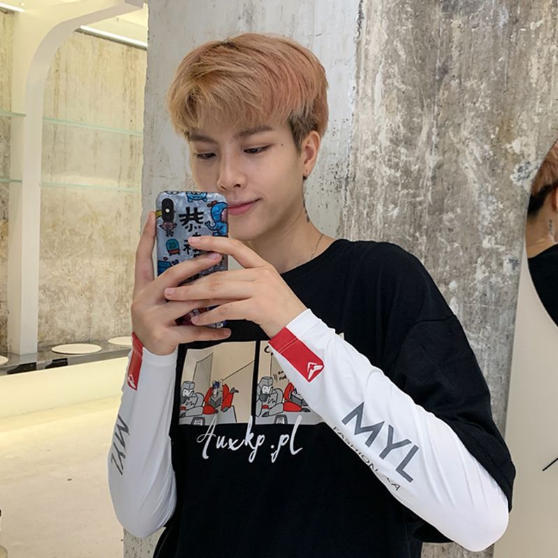 남성 MYL 아이스 실크 스타일 [레터 화이트]