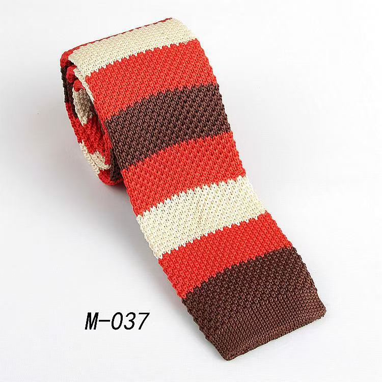 2026年新作メンズフラットタイプニットネクタイ 大人向けおしゃれで合わせやすいネクタイアクセサリー メーカー卸売