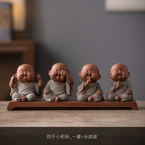 (Don’t move + don’t listen + don’t look + don’t speak) little monk + base