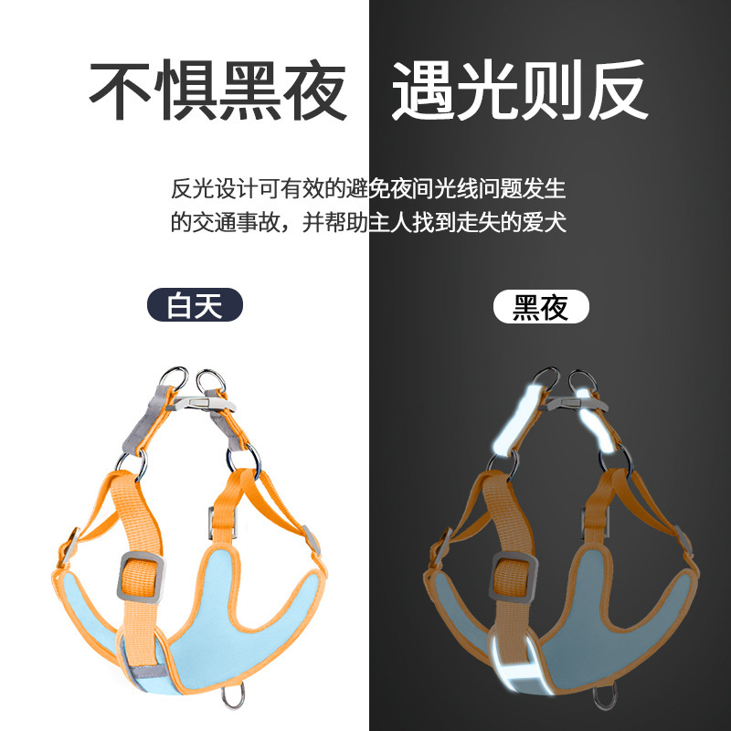 Correa de perro mascota transfronteriza correa de perro anti-rotura gato chaleco correa de pecho perro caminando cuerda al por mayor