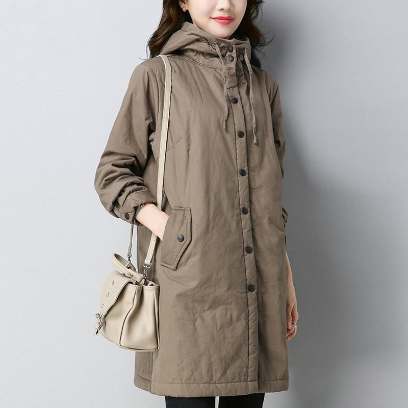 薄款棉袄女2025春秋季新款外套女冬棉服中年女士大码中长款棉衣秋