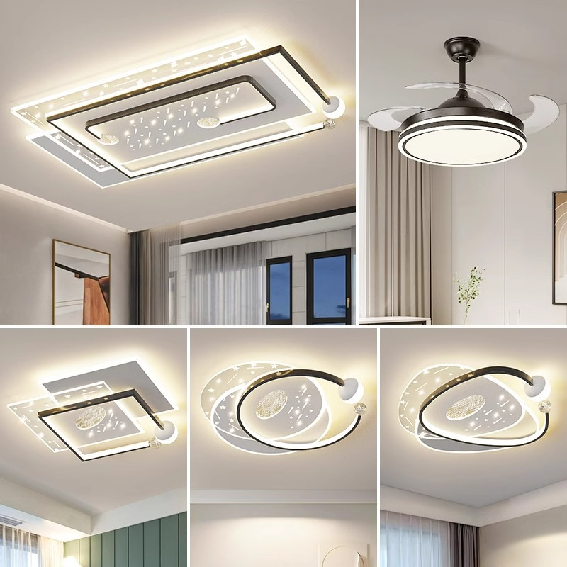 家装灯饰吸顶灯全光谱轻奢新款高端大气星空氛围智能护眼中山灯具
