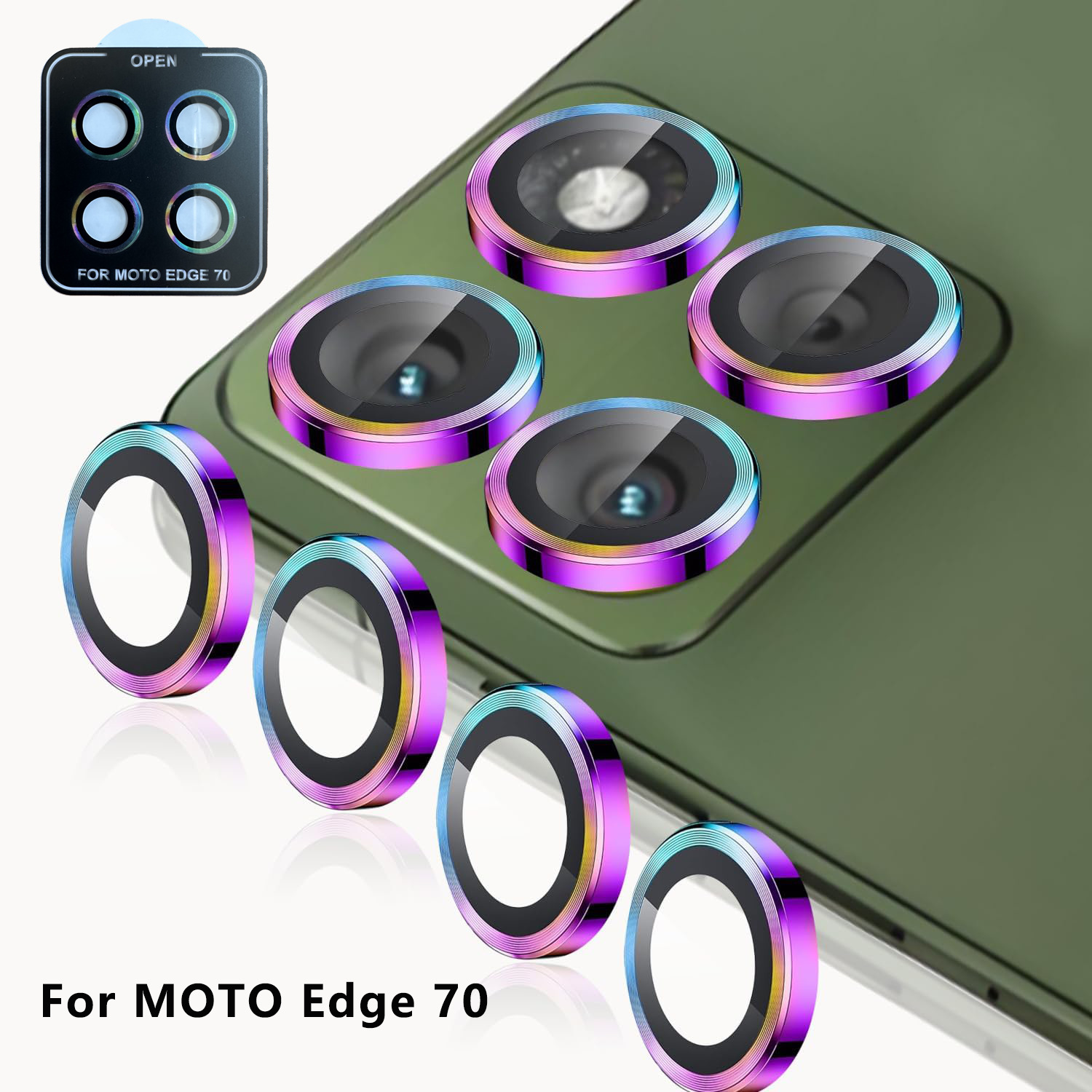 Suitable for Motorola Motoedge70 Lens Film Edge60 Positioning Second Sticker Rear Camera Lens Protective Film
