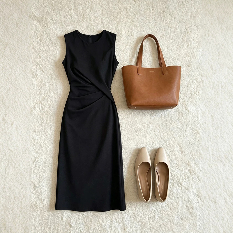 Hepburn-Style Black Sleeveless Dress for Women, Summer High-End High-Waisted Slim-Fit Elegant Long Dress 26055 Hepburn-Style Black Sleeveless Dress for Women, Summer High-End High-Waisted Slim-Fit Elegant Long Dress 26055