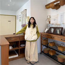 实拍2025年秋冬季新款韩版气质毛衣开衫外套+棉马甲+休闲裤女装